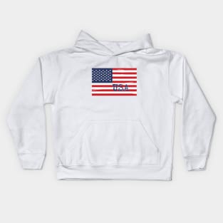 USA Flag- American Flag -Freedom Kids Hoodie